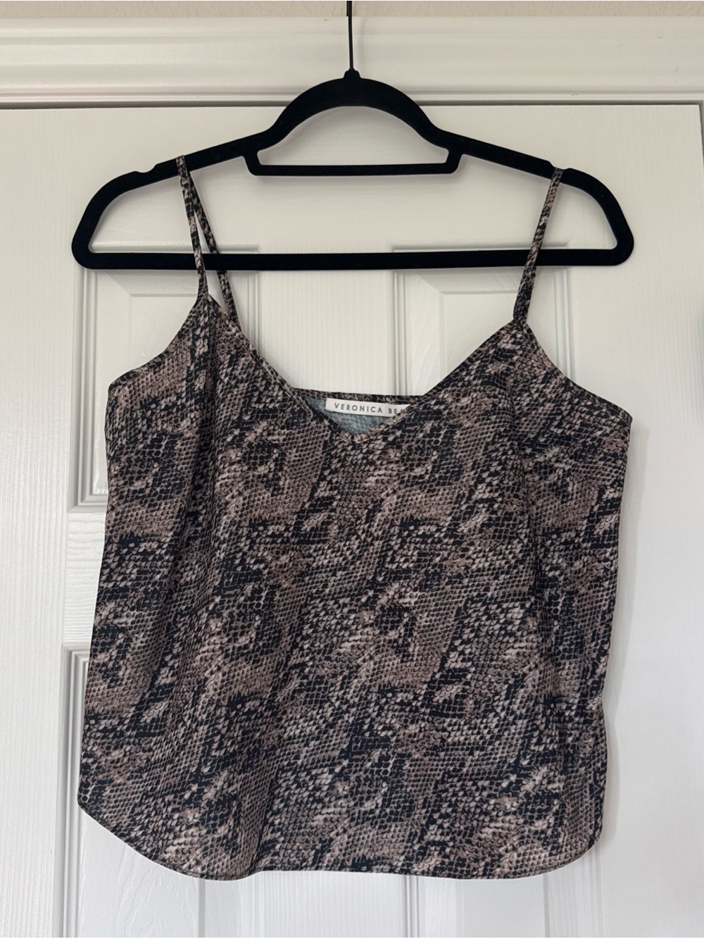 VERONICA BEARD Lowell Snake Print Silk Blouse With Camisole Size 4 Professional - Picture 4 of 11